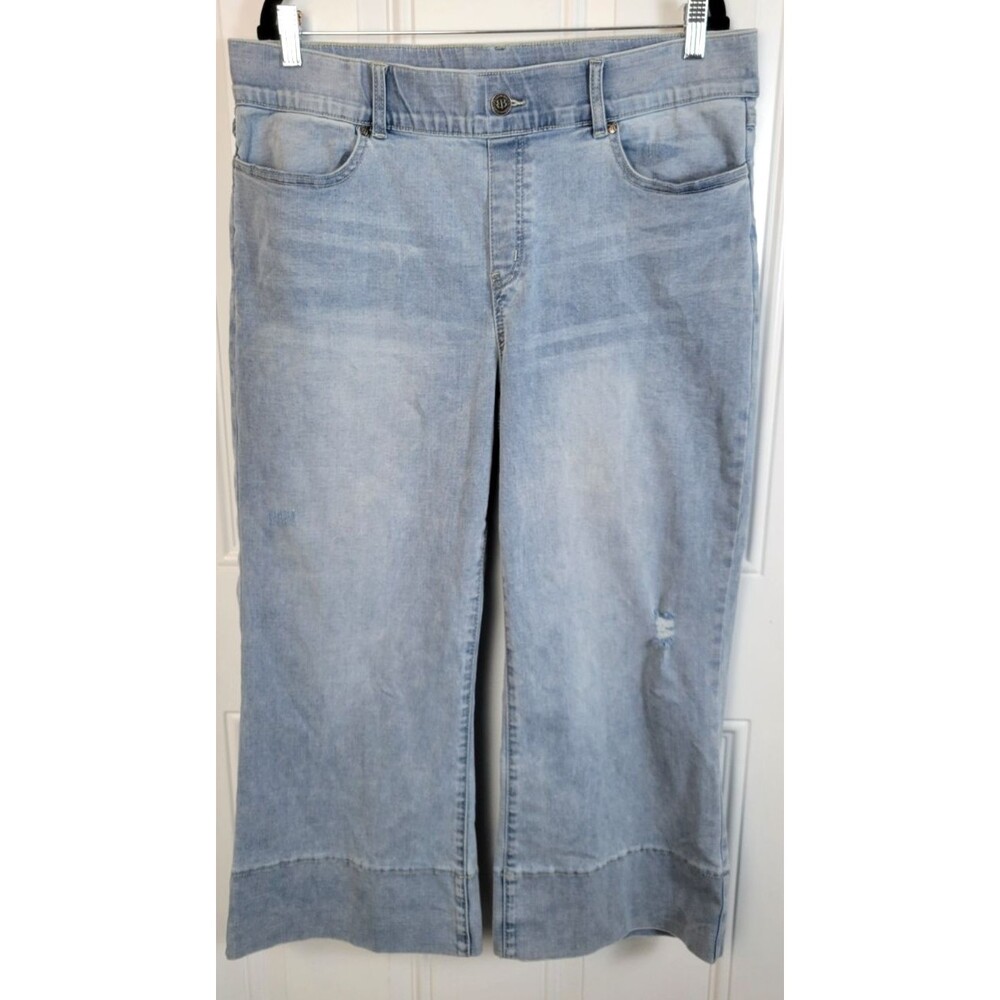 Betabrand Plus Size Wide Leg Ankle Jeans Size XXL